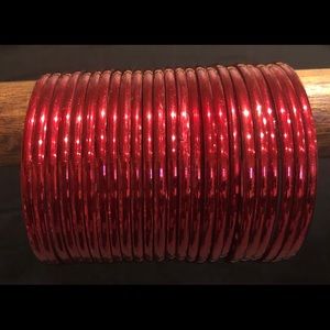 Red set of bangles.